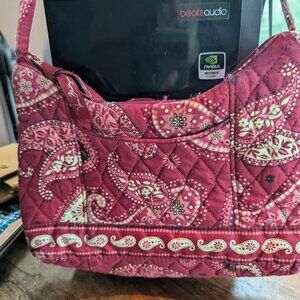 Vera Bradley Red Paisley Shoulder Bag